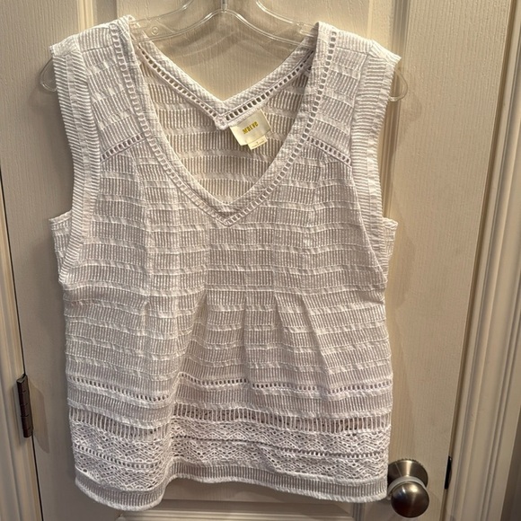 Maeve Anthropologie Ladder Lace Blouse Size 2 - Picture 1 of 4
